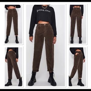 Shein High Waist Corduroy Pants. Size XS